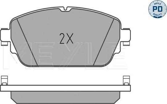 Meyle 025 220 3219/PD - Тормозные колодки, дисковые, комплект autospares.lv