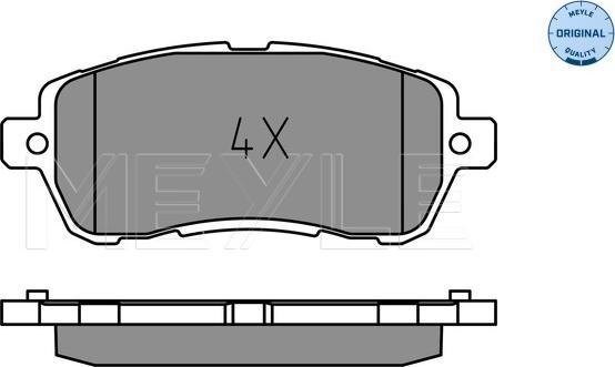 Meyle 025 221 9117 - Тормозные колодки, дисковые, комплект autospares.lv