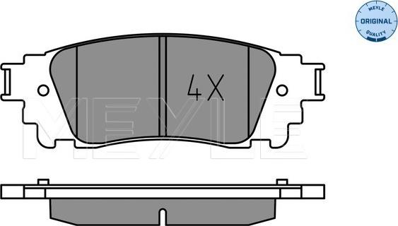 Meyle 025 221 5315 - Тормозные колодки, дисковые, комплект autospares.lv