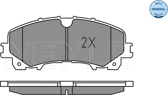 Meyle 025 221 1716 - Тормозные колодки, дисковые, комплект autospares.lv