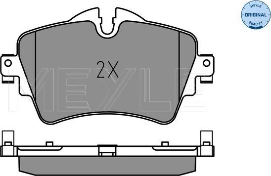 Meyle 025 221 8719 - Тормозные колодки, дисковые, комплект autospares.lv