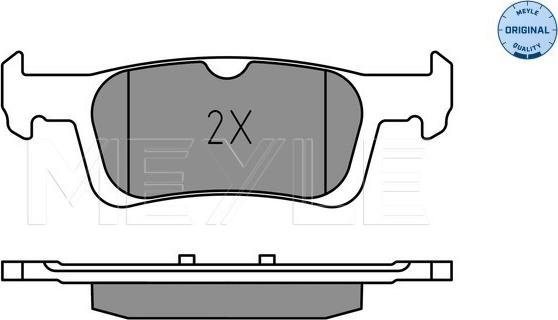 Meyle 025 228 0714 - Тормозные колодки, дисковые, комплект autospares.lv