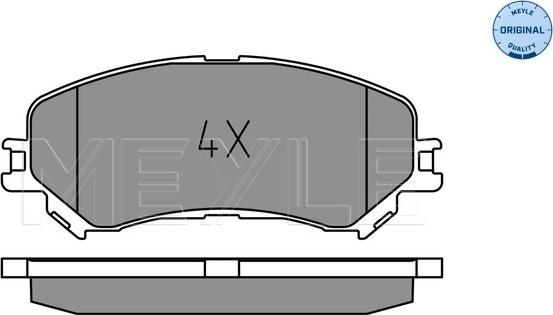 Meyle 025 223 4719 - Тормозные колодки, дисковые, комплект autospares.lv