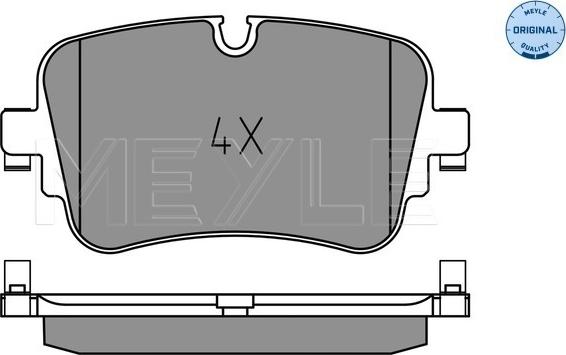 Meyle 025 223 0717 - Тормозные колодки, дисковые, комплект autospares.lv