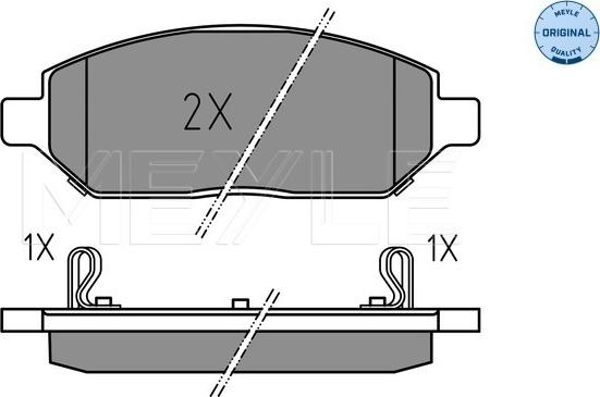 Meyle 025 223 2618 - Тормозные колодки, дисковые, комплект autospares.lv