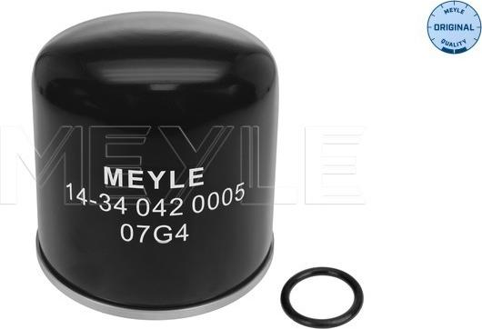 Meyle 14-34 042 0005 - Патрон осушителя воздуха, пневматическая система autospares.lv