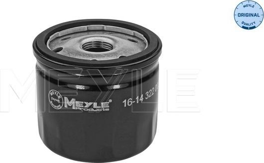 Meyle 16-14 322 0005 - Масляный фильтр autospares.lv