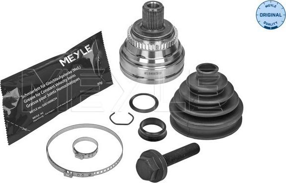 Meyle 100 498 0086 - Шарнирный комплект, ШРУС, приводной вал autospares.lv