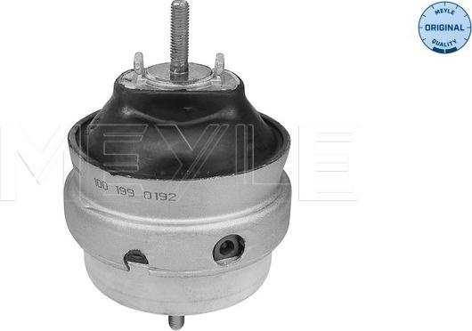 Meyle 100 199 0192 - Подушка, опора, подвеска двигателя autospares.lv