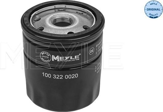 Meyle 100 322 0020 - Масляный фильтр autospares.lv