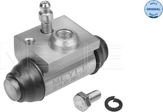 Meyle 11-14 531 0001 - Колесный тормозной цилиндр autospares.lv