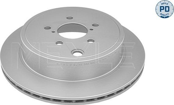 Meyle 34-15 523 0005/PD - Тормозной диск autospares.lv