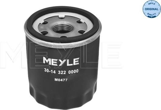 Meyle 30-14 322 0000 - Масляный фильтр autospares.lv
