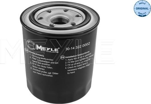 Meyle 30-14 322 0002 - Масляный фильтр autospares.lv