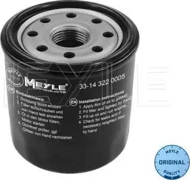 Meyle 33-14 322 0005 - Масляный фильтр autospares.lv