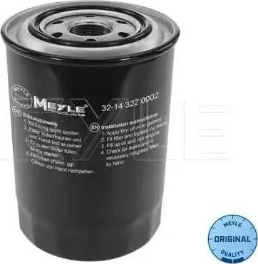 Meyle 32-14 322 0002 - Масляный фильтр autospares.lv