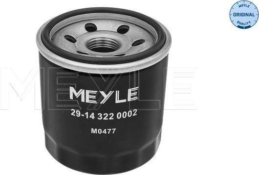Meyle 29-14 322 0002 - Масляный фильтр autospares.lv