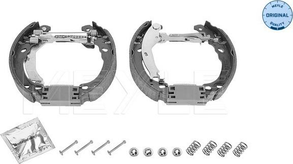 Meyle 214 533 0012/K - Комплект тормозных колодок, барабанные autospares.lv