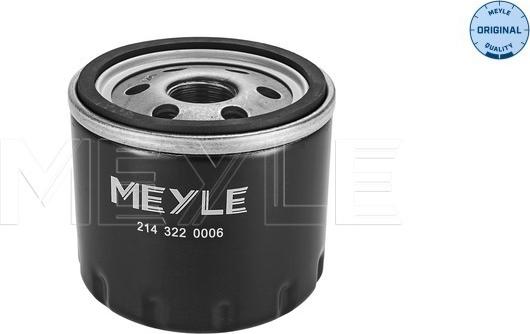 Meyle 214 322 0006 - Масляный фильтр autospares.lv