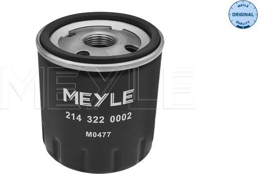 Meyle 214 322 0002 - Масляный фильтр autospares.lv