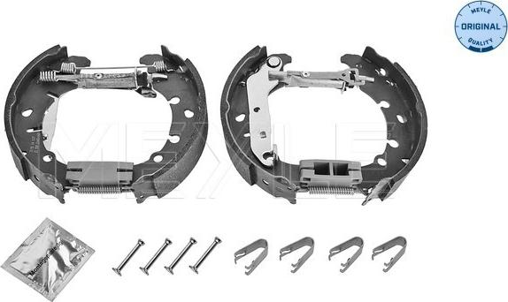 Meyle 714 533 0000/K - Комплект тормозных колодок, барабанные autospares.lv