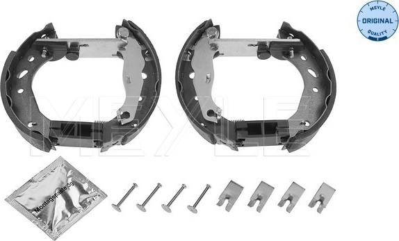 Meyle 714 533 0010/K - Комплект тормозных колодок, барабанные autospares.lv