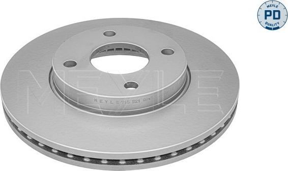 Meyle 715 521 0047/PD - Тормозной диск autospares.lv