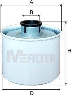 Mfilter A 8060 - Воздушный фильтр, двигатель autospares.lv