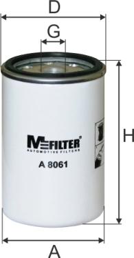 Mfilter A 8061 - Воздушный фильтр, двигатель autospares.lv