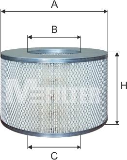 Mfilter A 836 - Воздушный фильтр, двигатель autospares.lv