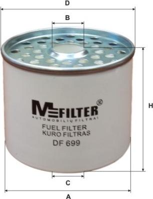 Mfilter DF 699 - Топливный фильтр autospares.lv