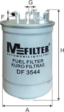 Mfilter DF 3544 - Топливный фильтр autospares.lv