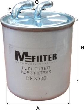 Mfilter DF 3500 - Топливный фильтр autospares.lv
