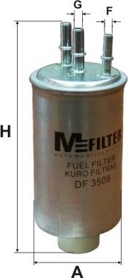 Mfilter DF 3508 - Топливный фильтр autospares.lv