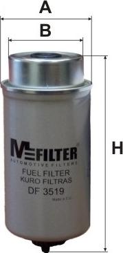 Mfilter DF 3519 - Топливный фильтр autospares.lv