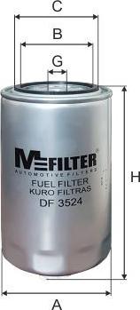 Mfilter DF3524 - Топливный фильтр autospares.lv