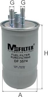 Mfilter DF 3574 - Топливный фильтр autospares.lv