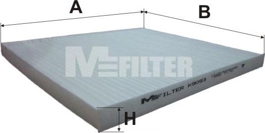 Mfilter K 9093 - Фильтр воздуха в салоне autospares.lv