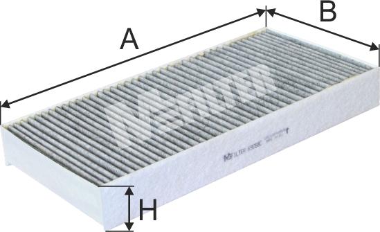 Mfilter K 9055C - Фильтр воздуха в салоне autospares.lv