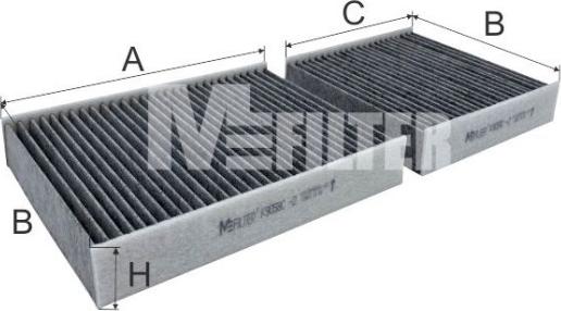 Mfilter K 9058C-2 - Фильтр воздуха в салоне autospares.lv