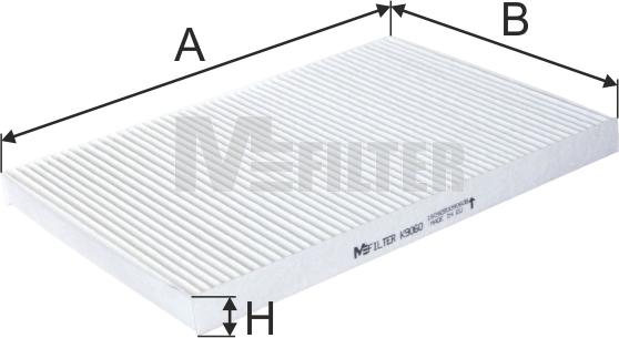 Mfilter K 9060 - Фильтр воздуха в салоне autospares.lv