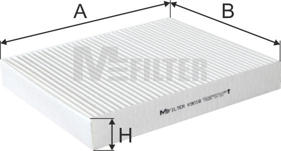 Mfilter K 9018 - Фильтр воздуха в салоне autospares.lv