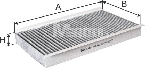 Mfilter K 9034C - Фильтр воздуха в салоне autospares.lv