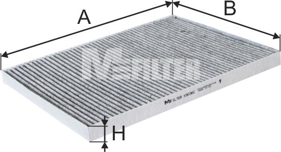 Mfilter K 9036C - Фильтр воздуха в салоне autospares.lv