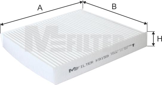 Mfilter K 9159 - Фильтр воздуха в салоне autospares.lv