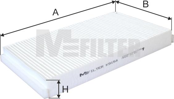 Mfilter K 9154 - Фильтр воздуха в салоне autospares.lv