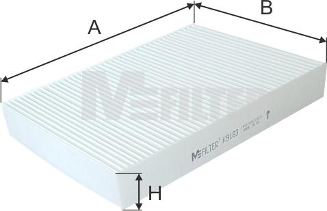 Mfilter K 9183 - Фильтр воздуха в салоне autospares.lv