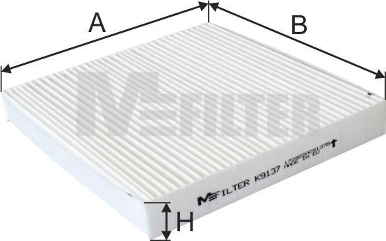 Mfilter K 9137 - Фильтр воздуха в салоне autospares.lv