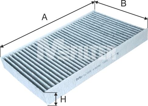 Mfilter K 929C - Фильтр воздуха в салоне autospares.lv