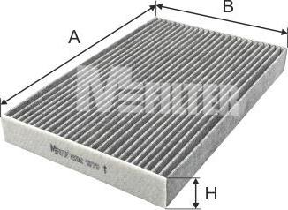 Mfilter K 9206C - Фильтр воздуха в салоне autospares.lv